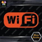 Compatible Wifi Wi-Fi Wi Fi Hotspot Store Sign Rectangle Decals Stickers Vinyl - Image 7