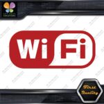 Compatible Wifi Wi-Fi Wi Fi Hotspot Store Sign Rectangle Decals Stickers Vinyl - Image 8