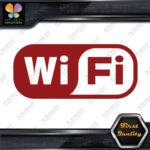 Compatible Wifi Wi-Fi Wi Fi Hotspot Store Sign Rectangle Decals Stickers Vinyl - Image 9