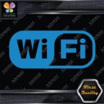 Compatible Wifi Wi-Fi Wi Fi Hotspot Store Sign Rectangle Decals Stickers Vinyl - Image 10