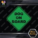 Dog On Board Warning Sign Diamont Letters Cars Trucks Vinyl Decals Stickers - Image 14