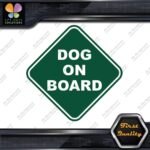 Dog On Board Warning Sign Diamont Letters Cars Trucks Vinyl Decals Stickers - Image 16