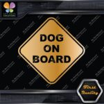 Dog On Board Warning Sign Diamont Letters Cars Trucks Vinyl Decals Stickers - Image 17