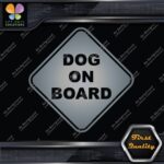 Dog On Board Warning Sign Diamont Letters Cars Trucks Vinyl Decals Stickers - Image 18