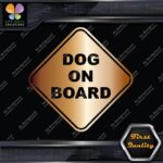Dog On Board Warning Sign Diamont Letters Cars Trucks Vinyl Decals Stickers - Image 19