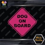 Dog On Board Warning Sign Diamont Letters Cars Trucks Vinyl Decals Stickers - Image 20