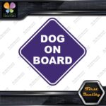Dog On Board Warning Sign Diamont Letters Cars Trucks Vinyl Decals Stickers - Image 22