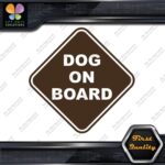 Dog On Board Warning Sign Diamont Letters Cars Trucks Vinyl Decals Stickers - Image 24