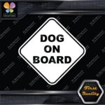 Dog On Board Warning Sign Diamont Letters Cars Trucks Vinyl Decals Stickers - Image 4