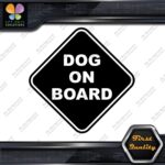 Dog On Board Warning Sign Diamont Letters Cars Trucks Vinyl Decals Stickers - Image 5