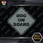 Dog On Board Warning Sign Diamont Letters Cars Trucks Vinyl Decals Stickers - Image 6