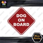 Dog On Board Warning Sign Diamont Letters Cars Trucks Vinyl Decals Stickers - Image 9