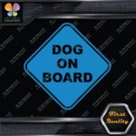 Dog On Board Warning Sign Diamont Letters Cars Trucks Vinyl Decals Stickers - Image 10
