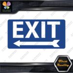 Exit Sign Arrow Poiting Left Indications No Background Decals Stickers Vinyl - Image 11