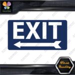 Exit Sign Arrow Poiting Left Indications No Background Decals Stickers Vinyl - Image 12