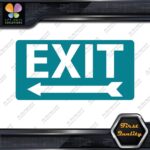 Exit Sign Arrow Poiting Left Indications No Background Decals Stickers Vinyl - Image 13