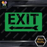 Exit Sign Arrow Poiting Left Indications No Background Decals Stickers Vinyl - Image 14