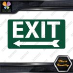 Exit Sign Arrow Poiting Left Indications No Background Decals Stickers Vinyl - Image 15