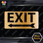 Exit Sign Arrow Poiting Left Indications No Background Decals Stickers Vinyl - Image 16