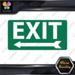 Exit Sign Arrow Poiting Left Indications No Background Decals Stickers Vinyl