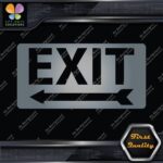 Exit Sign Arrow Poiting Left Indications No Background Decals Stickers Vinyl - Image 17