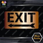 Exit Sign Arrow Poiting Left Indications No Background Decals Stickers Vinyl - Image 18