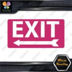 Exit Sign Arrow Poiting Left Indications No Background Decals Stickers Vinyl - Image 19