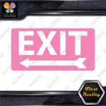 Exit Sign Arrow Poiting Left Indications No Background Decals Stickers Vinyl - Image 20