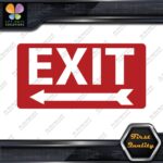 Exit Sign Arrow Poiting Left Indications No Background Decals Stickers Vinyl - Image 3