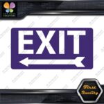 Exit Sign Arrow Poiting Left Indications No Background Decals Stickers Vinyl - Image 21