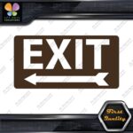 Exit Sign Arrow Poiting Left Indications No Background Decals Stickers Vinyl - Image 23