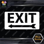 Exit Sign Arrow Poiting Left Indications No Background Decals Stickers Vinyl - Image 5