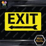Exit Sign Arrow Poiting Left Indications No Background Decals Stickers Vinyl - Image 7