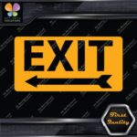 Exit Sign Arrow Poiting Left Indications No Background Decals Stickers Vinyl - Image 8