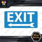 Exit Sign Arrow Poiting Left Indications No Background Decals Stickers Vinyl - Image 10