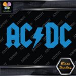 ACDC AC-DC AC DC AC/DC Rock Band Logo With Lightning Flash Vinyl Decals Stickers - Image 11