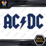 ACDC AC-DC AC DC AC/DC Rock Band Logo With Lightning Flash Vinyl Decals Stickers - Image 12