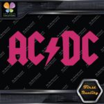 ACDC AC-DC AC DC AC/DC Rock Band Logo With Lightning Flash Vinyl Decals Stickers - Image 20