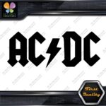 ACDC AC-DC AC DC AC/DC Rock Band Logo With Lightning Flash Vinyl Decals Stickers - Image 3