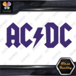 ACDC AC-DC AC DC AC/DC Rock Band Logo With Lightning Flash Vinyl Decals Stickers - Image 22