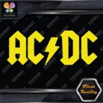 ACDC AC-DC AC DC AC/DC Rock Band Logo With Lightning Flash Vinyl Decals Stickers - Image 6