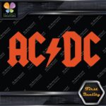 ACDC AC-DC AC DC AC/DC Rock Band Logo With Lightning Flash Vinyl Decals Stickers - Image 8