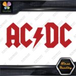 ACDC AC-DC AC DC AC/DC Rock Band Logo With Lightning Flash Vinyl Decals Stickers - Image 9