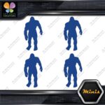 Bigfoot Sasquatch Yeti Walking Front Pack of 4 MINI SIZE Decals Stickers Vinyl - Image 11