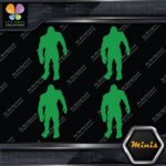 Bigfoot Sasquatch Yeti Walking Front Pack of 4 MINI SIZE Decals Stickers Vinyl - Image 14