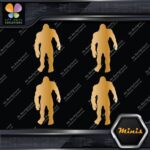 Bigfoot Sasquatch Yeti Walking Front Pack of 4 MINI SIZE Decals Stickers Vinyl - Image 17