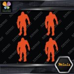 Bigfoot Sasquatch Yeti Walking Front Pack of 4 MINI SIZE Decals Stickers Vinyl - Image 7