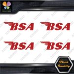 Compatible BSA Motorcycles Wings Name Pack of 4 MINI SIZE Decals Stickers Vinyl
