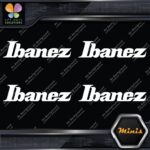 Compatible Ibanez Guitars Music Name Pack of 4 MINI SIZE Decals Stickers Vinyl - Image 3