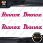 Compatible Ibanez Guitars Music Name Pack of 4 MINI SIZE Decals Stickers Vinyl - Image 21